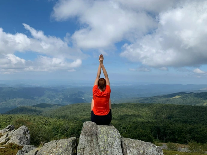 Yoga en montagne